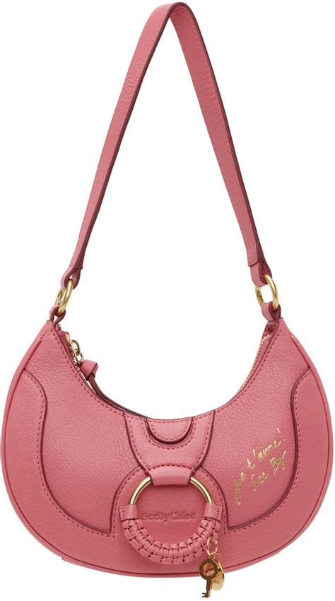 see by chloe half moon bag|See by Chloé: Pink Hana Half.